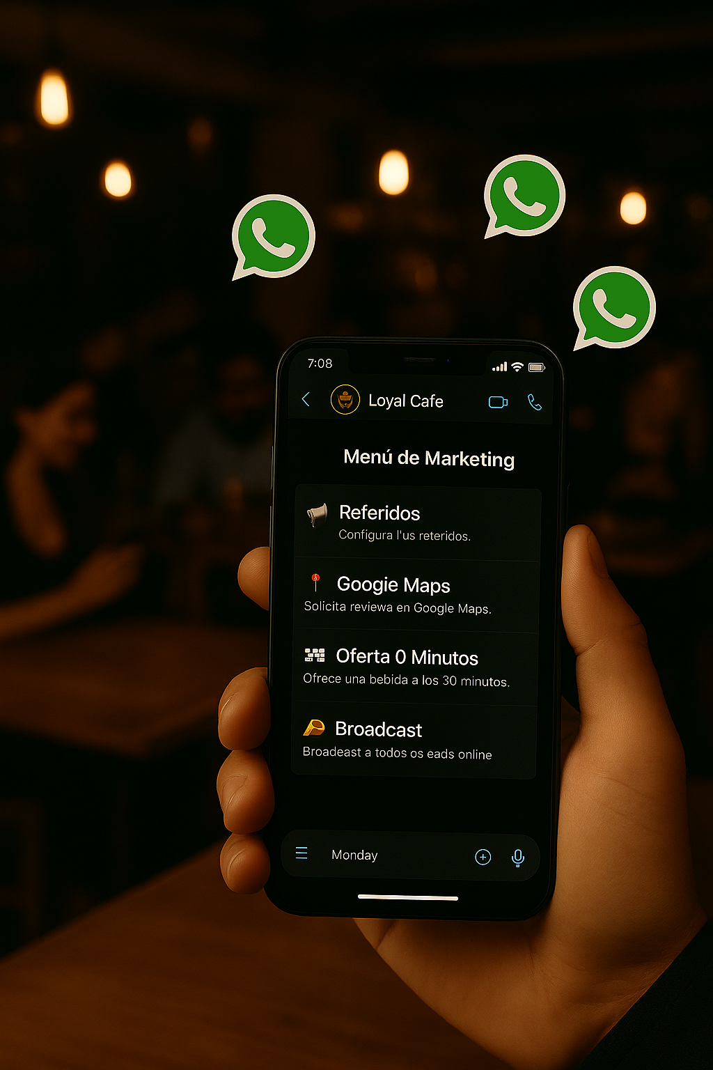 Panel de Marketing WhatsApp - Loyal Café